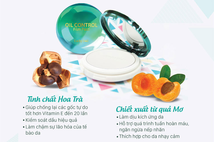 Phấn Phủ Kiềm Dầu Trong Suốt Cathy Doll Oil Control Film Pact 12G #Translucent (12g)