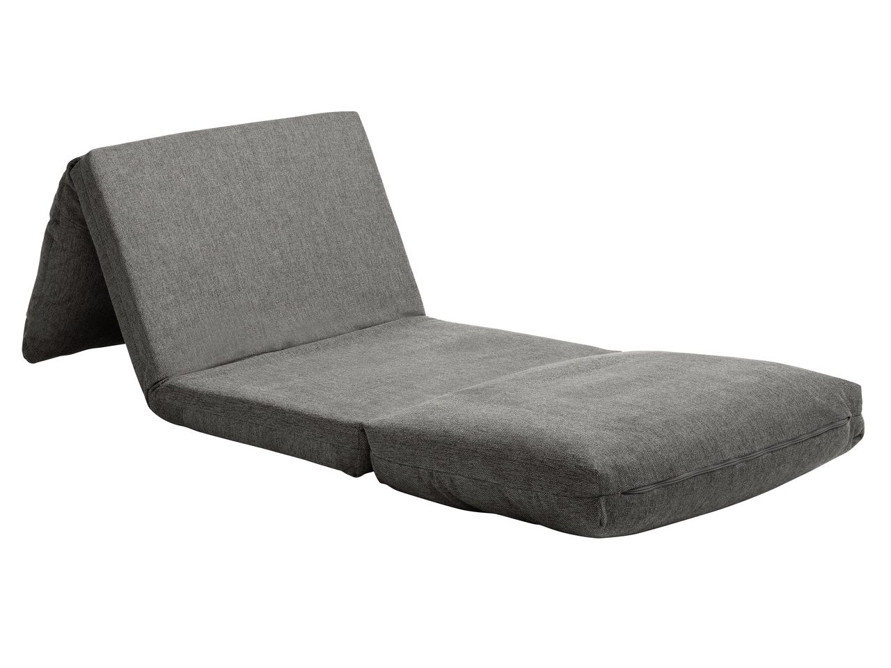 Sofa giường 1 chỗ | JYSK Vegger | vải polyester | xám | R73xS74/220xC60cm