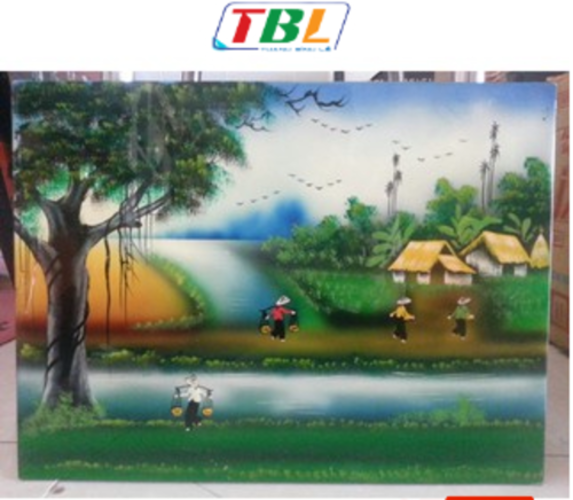 Tranh Sơn Mài Đồng Quê 30x40