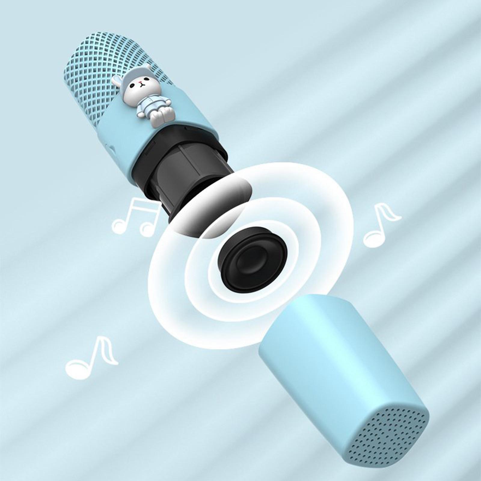 Karaoke Bluetooth 5.0 Microphone Handheld KTV Player for Kids