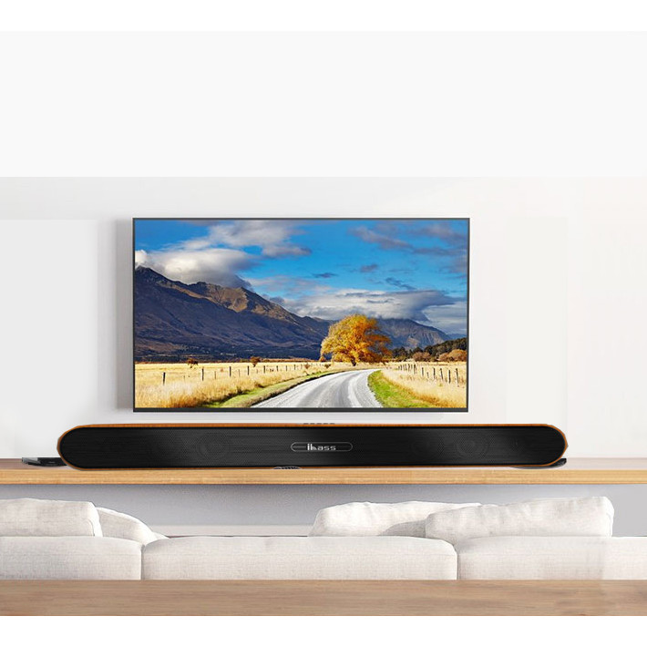 loa soundbar dùng tivi smart nghe nhạc xem phim âm thanh nổi IBASS S91K ( có ổ điện đa năng ) hàng nhập khẩu