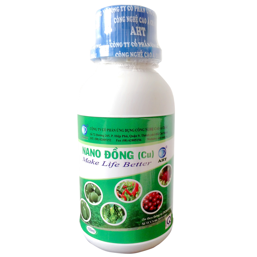 Phân bón vi lượng Nano Đồng AHT (100ml)