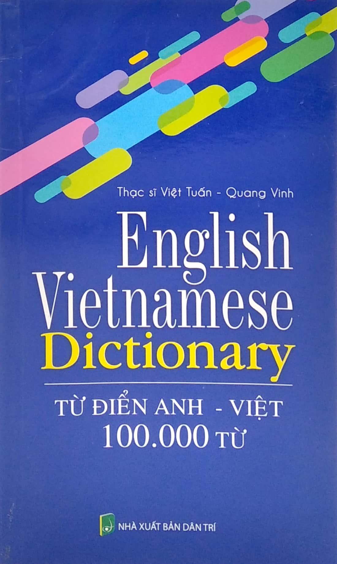 Từ Điển Anh Việt 100.000 Từ