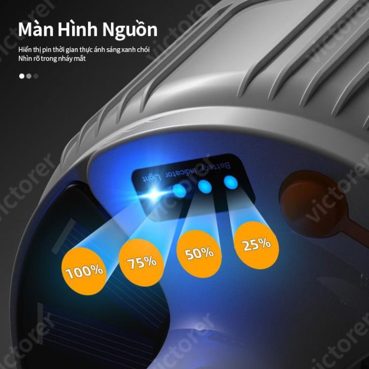 Bóng đèn LED năng lượng mặt trời điều khiển từ xa với 5 chế độ có thể sạc lại được