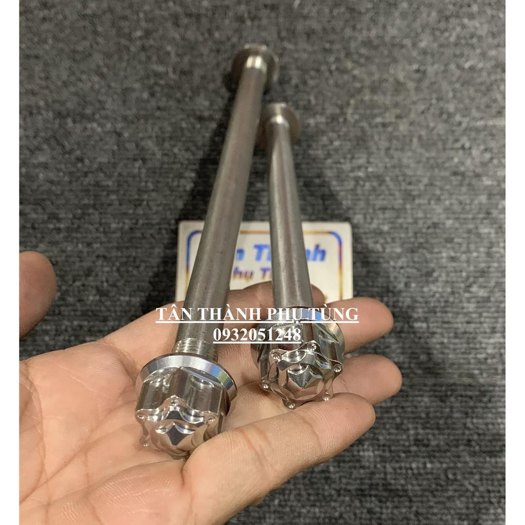 Cốt Inox kèm Tán đầu bích dành cho RAIDER FI-SATRIA