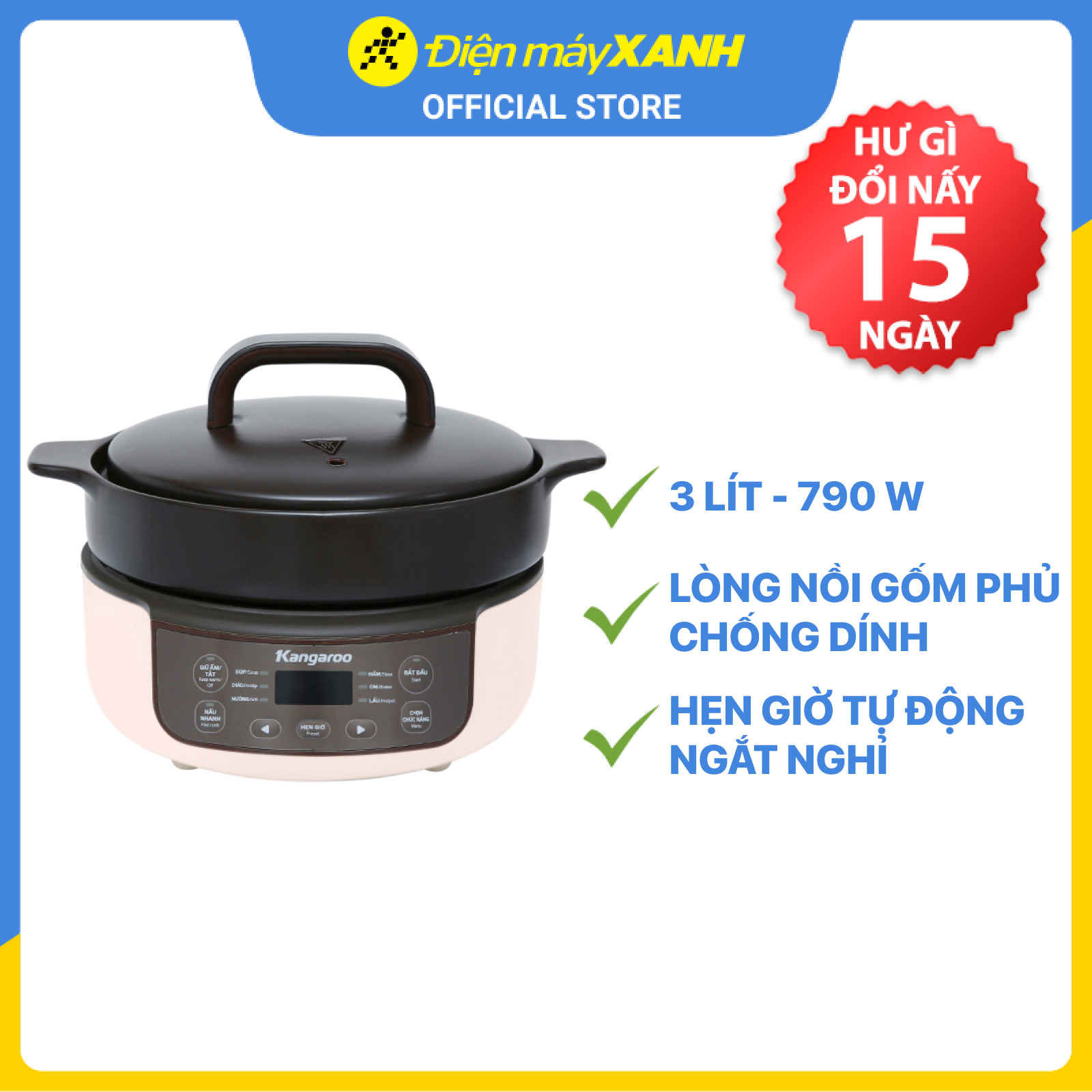 Nồi hầm dưỡng sinh KG3SC1 (3 Lít) - Hàng chính hãng