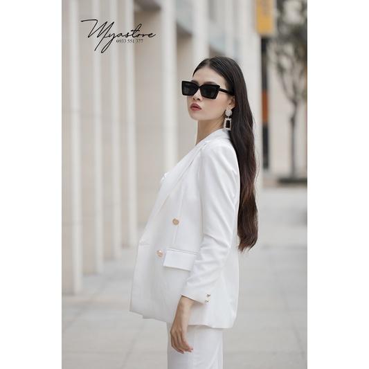 Set Vest nữ trắng cao cấp dự tiệc, công sở