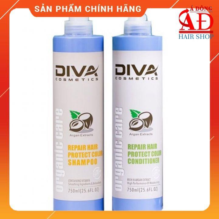 Bộ dầu gội xả phục hồi giữ màu DIVA Collagen Hair Repair Protect Color