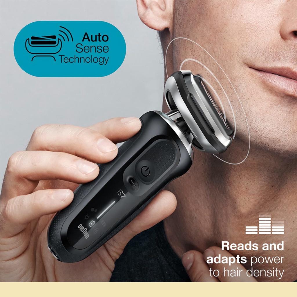 Máy Tông Đơ, Cắt Tóc, Cạo Râu Khô Và Ướt Braun Series 7 70-N7200cc, Máy Tỉa Ria Mép, Lông Mũi, Pin Trâu, Nhập Đức