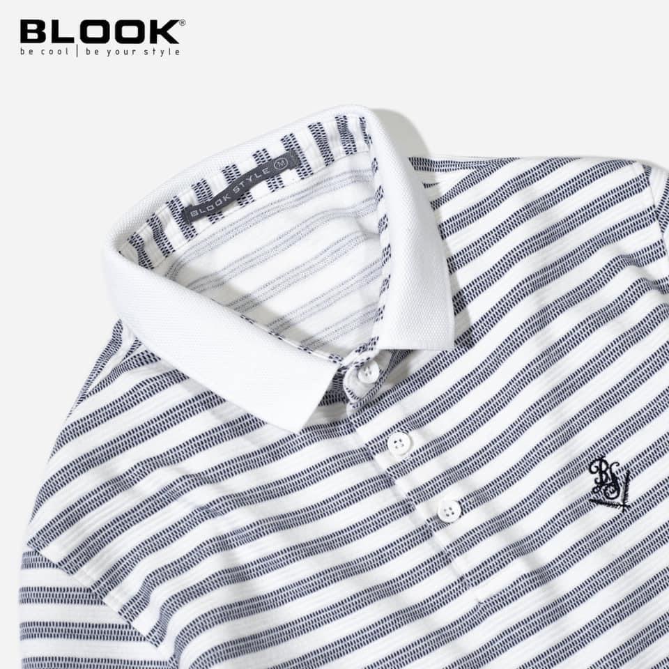 Áo polo nam slimfit BLOOK Vải thun cá sấu thun gân nhẹ dày dặn co gian 4 chiều mã 32084 (HÌNH THẬT