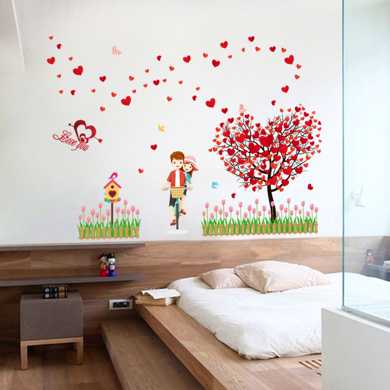 Decal dán tường Cặp Đôi TuLip - SS59