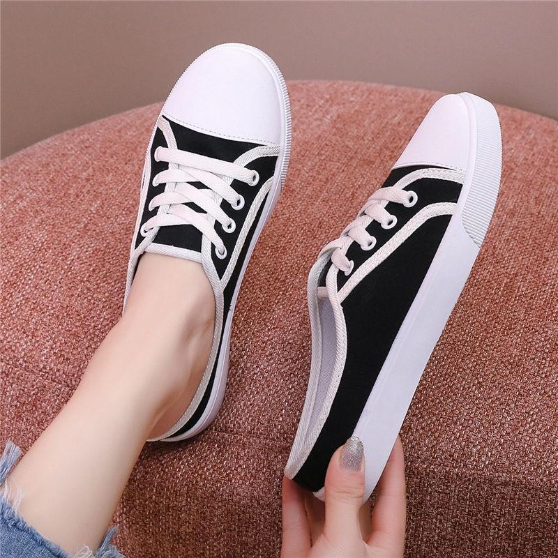 Giày Lười Canvas Thời Trang Mới Cho Nữ