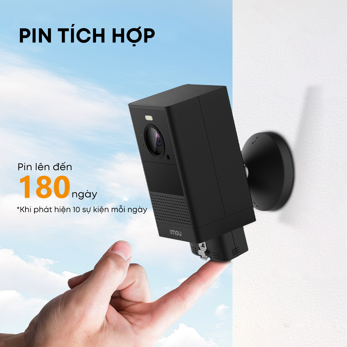 Camera Imou Wifi dùng Pin Cell 2 I IPC-B46LP I Đàm thoại 2 chiều I Thời lượng pin đến 180 ngày I 4MP QHD I Hàng chính hãng