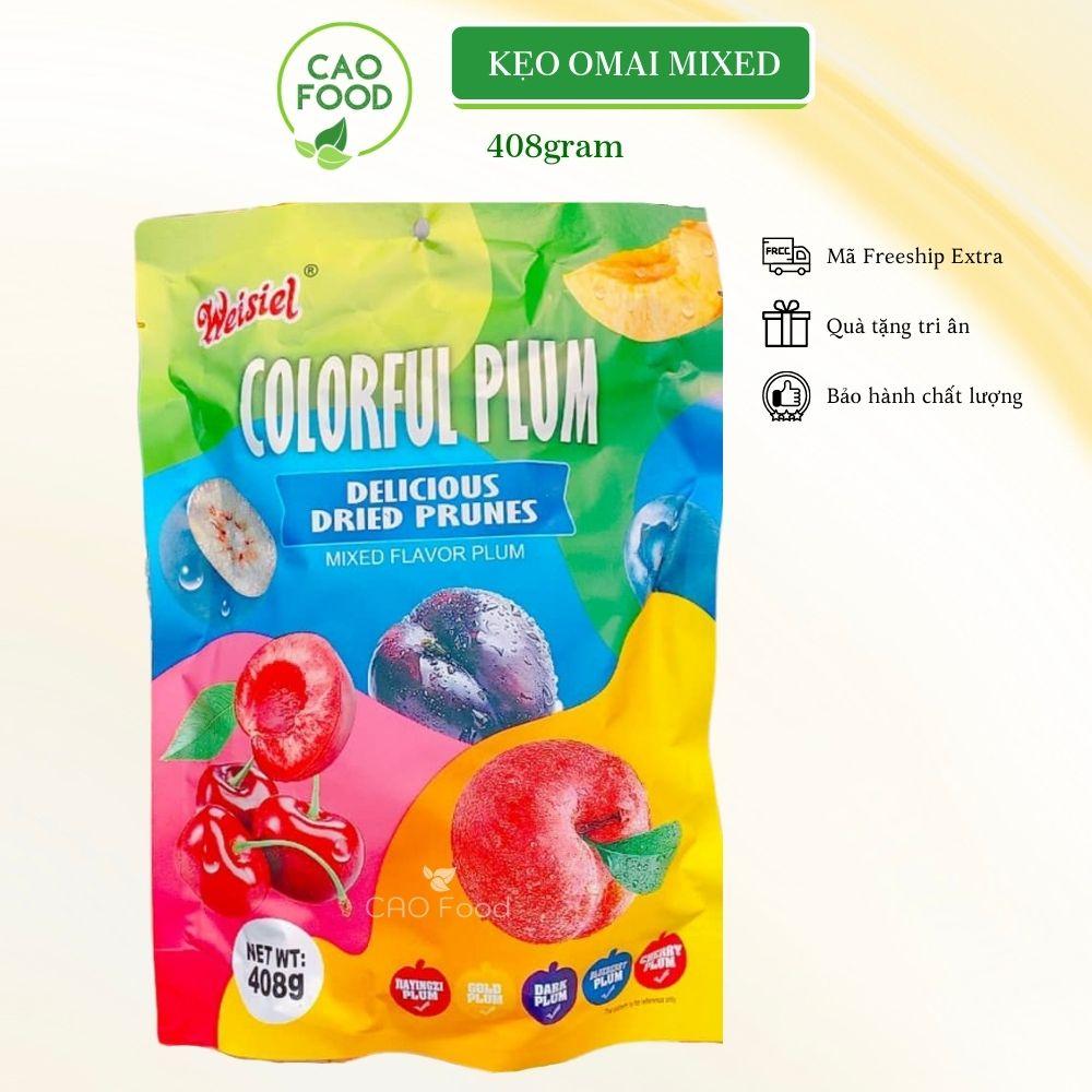 [408GR] Ô mai Colorful Plum mixed đủ vị từ trái cây &amp; ô mai chua ngọt tự nhiên - ăn vặt siêu ngon đỉnh phải thử