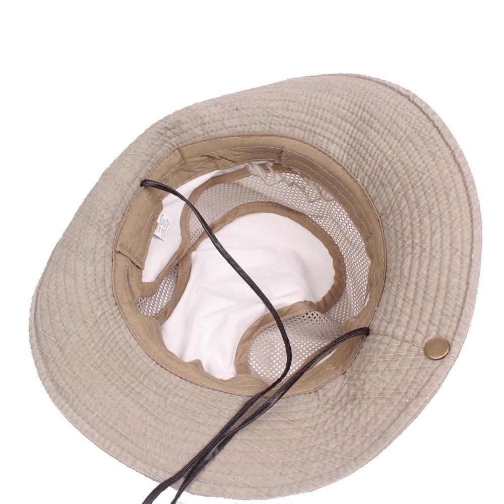 Lưới Thoáng Khí Nón Ngoài Trời Mùa Hè Nón Đi Bộ Đường Dài Hat Unisex Bèo Đi Nắng Cho Nam Nón Rộng Vành Cotton Câu Cá Nón