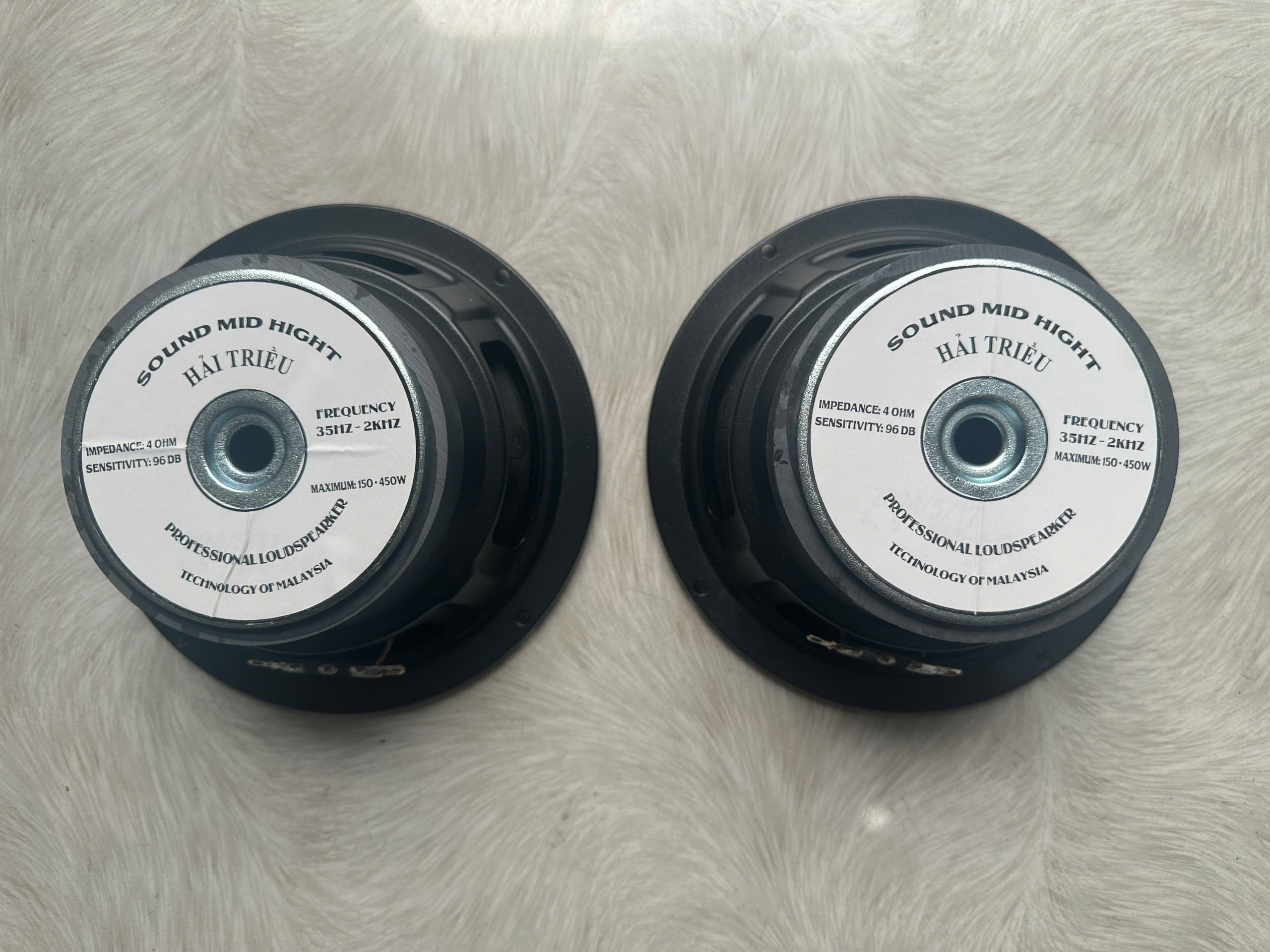 CỦ LOA BASS RỜI 16 HÀNG CHÍNH HÃNG HẢI TRIỀU COIL 38 TỪ 100 MÀN ĐEN (GIÁ 1 CÁI)
