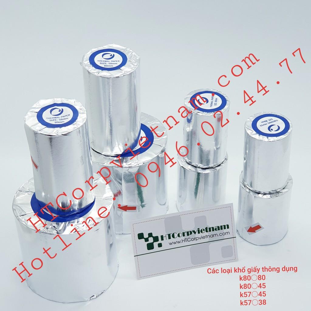GIẤY IN NHIỆT K80 ,GIẤY IN BILL,GIẤY IN HÓA ĐƠN COMBO 20 CUỘN