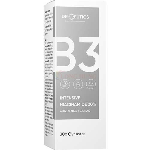 Tinh chất dưỡng trắng DrCeutics Intensive Niacinamide 20% + NAG 5% +NAC 3% (30g) - Hàng chính hãng