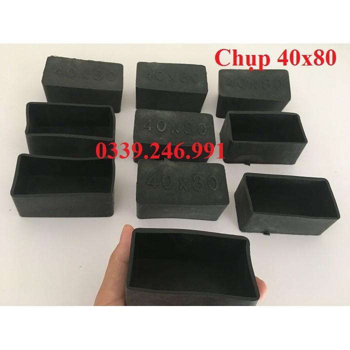 10 chiếc kích thước 40x80 mm bao ngoài chân bàn ghế chống xước, chụp đầu ống chống nước mưa