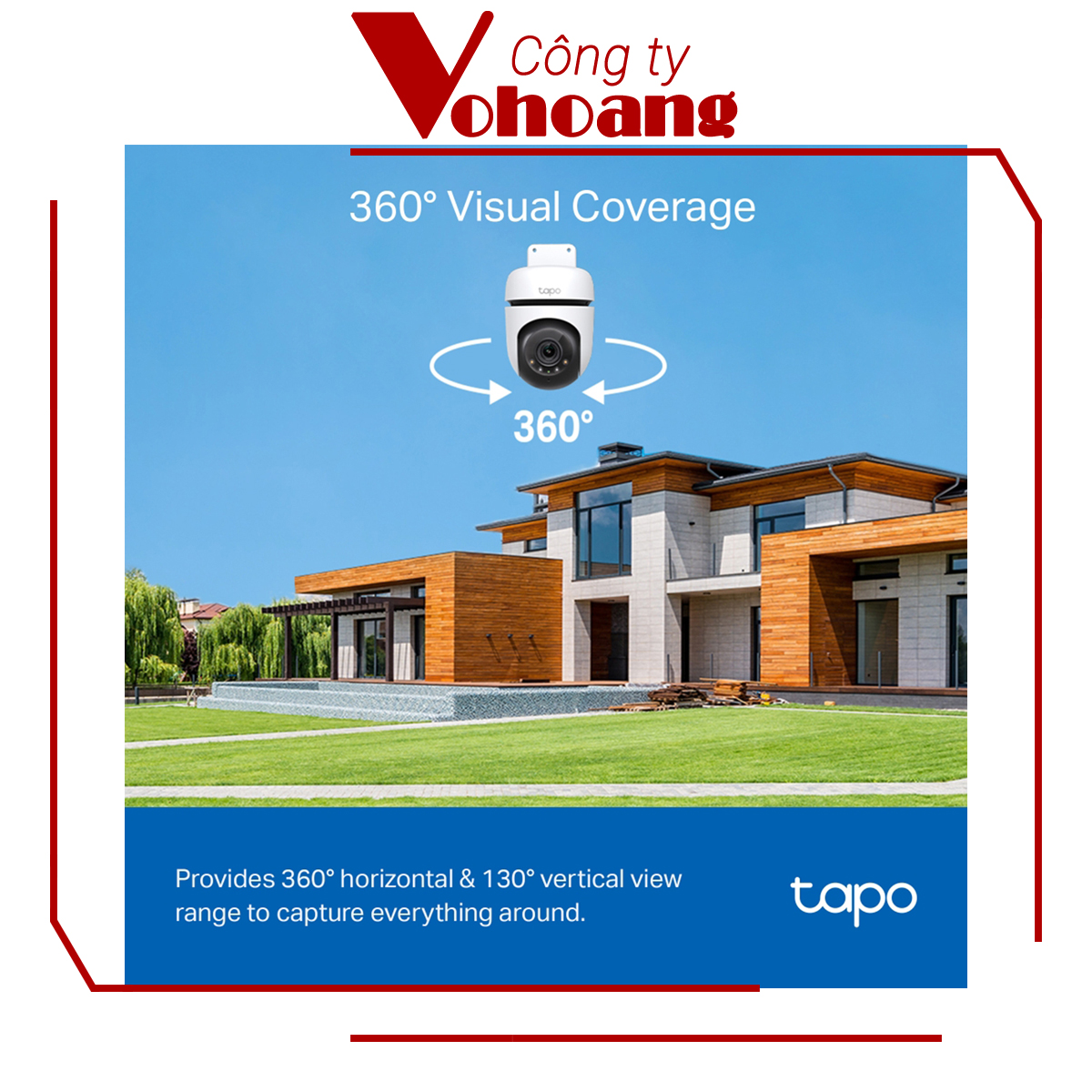 Camera WiFi TP-Link Tapo C510W An Ninh Quay/Quét 360 Độ, Chống Nước - Hàng Chính Hãng