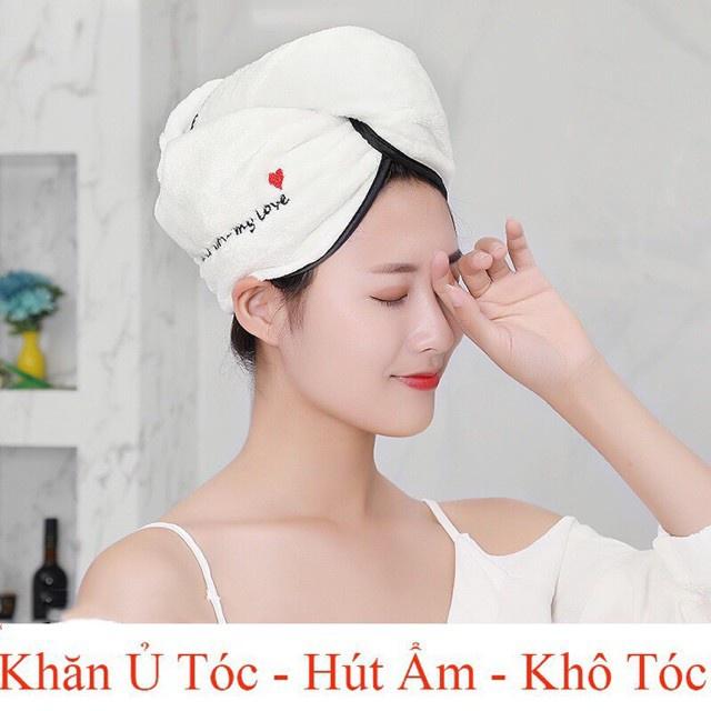 KHĂN TẮM TRÙM ĐẦU Ủ TÓC LAU KHÔ SIÊU NHANH - KHĂN BÔNG MỀM MẠI QUẤN TÓC LAU TÓC NHANH KHÔ THẦN THÁNH HẠN CHẾ HƯ TÓC