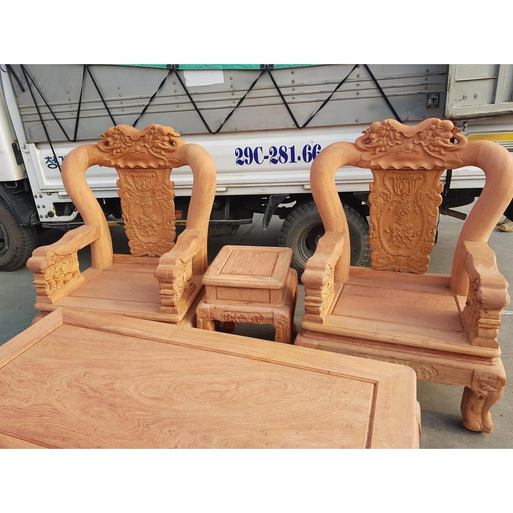Bộ bàn ghế minh quốc voi gỗ gõ đỏ