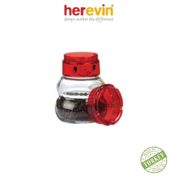 Hũ Xay Tiêu Thuỷ Tinh Herevin 150ml (Giao màu ngẫu nhiên)