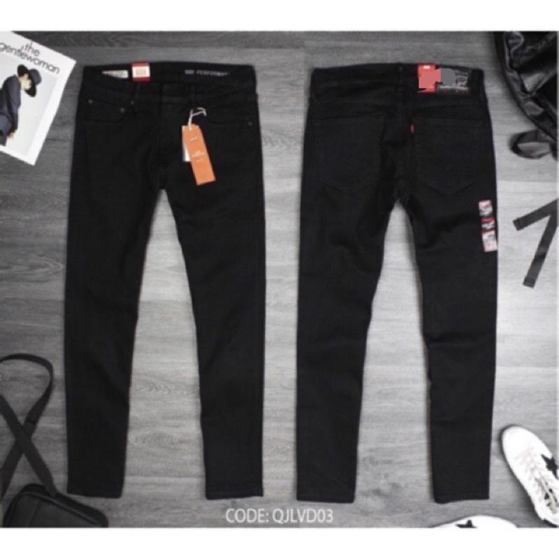 Quần jean Nam đen quần bò cao cấp Cao cấp jeans co giãn form slimfit ống đứng