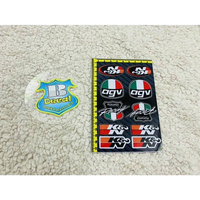 Tem logo Sticker AGV,K&N