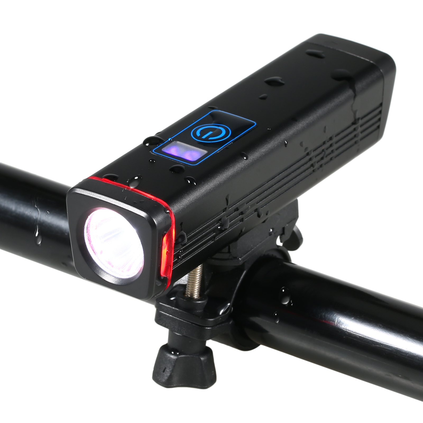Đèn xe đạp LED siêu sáng có thể sạc lại làm bằng hợp kim nhôm và chống nước