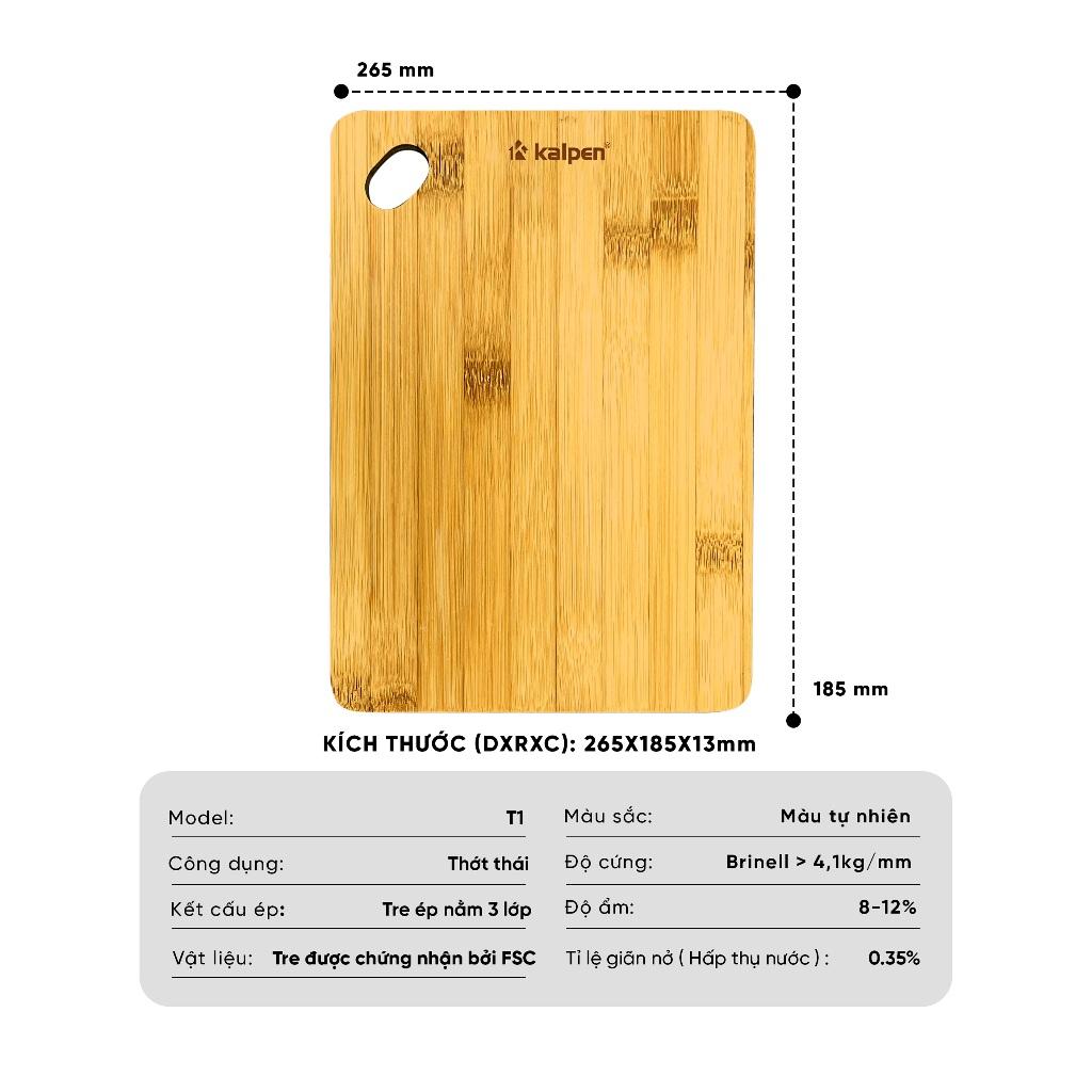 Thớt Tre Kháng Khuẩn Cao Cấp Hàng Chính Hãng Kalpen
