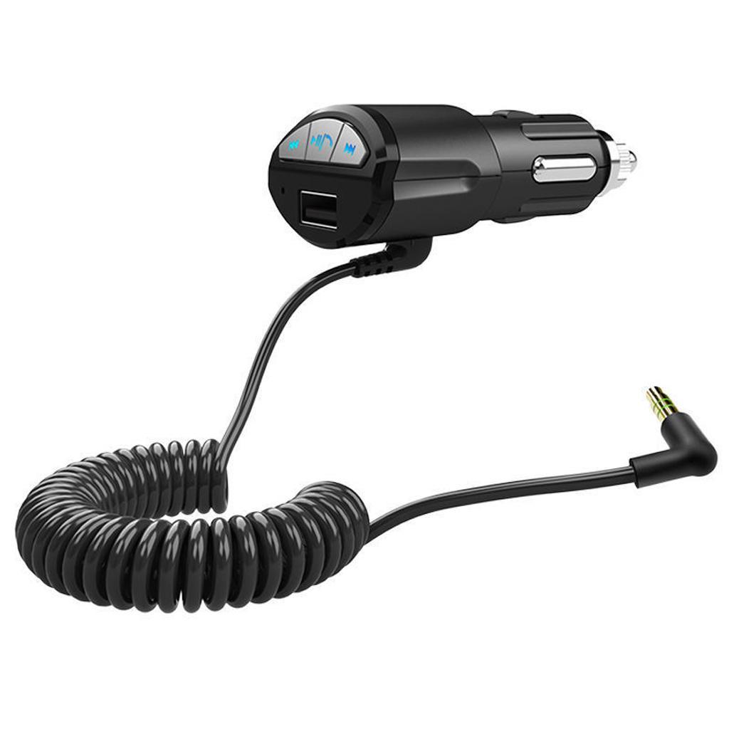 A2DP 3.5mm Car Handsfree Bluetooth AUX Stereo Audio Receiver Adapter Charger