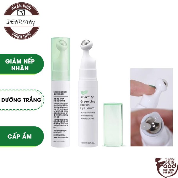 Thanh Lăn Mắt Cải Thiện Nếp Nhăn, Dưỡng Sáng Vùng Da Mắt Dearmay Green Line Roll-on Eye Serum 10ml