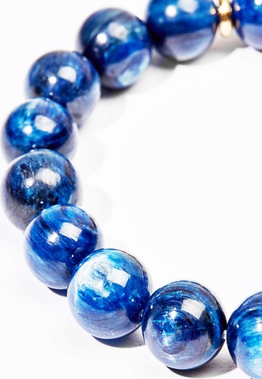 Gembank Lắc Tay Mệnh Thủy Tuổi Tuất Kyanite Tự Nhiên 10MM