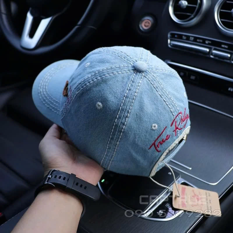 (Hàng VNXK) Nón kết, mũ lưỡi trai ÔNG ĐỊA Chỉ Nổi vải jeans Form chuẩn đẹp (Ảnh thật)
