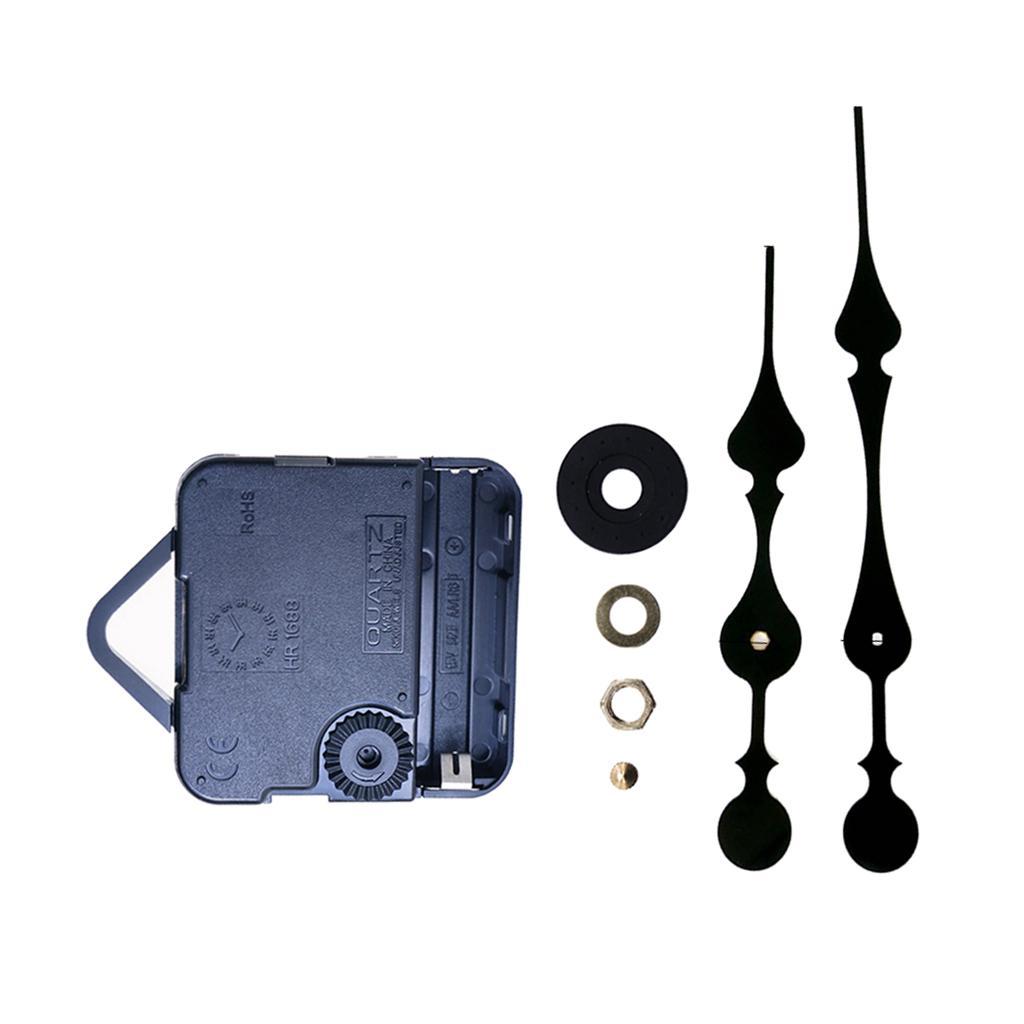 Big Quartz Clock Movement Mechanism Long Hands Repair Tool Parts Silent Kit