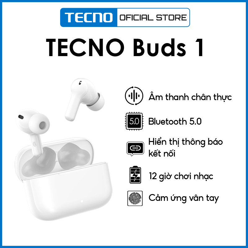 Tai Nghe Bluetooth Tecno Buds 1 - Hàng Chính Hãng