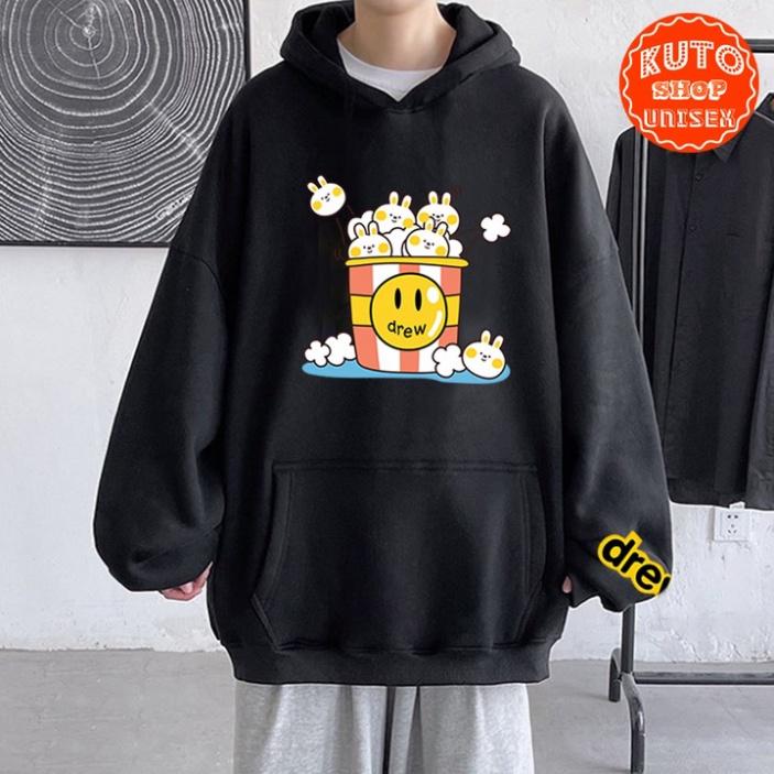 ÁO HOODIE DREW Nỉ Ngoại Cao Cấp In Pet Siêu Bền Siêu Đẹp (HD2850 - Giỏ Thỏ - Kèm Ảnh Thật) (TONI SHOP)