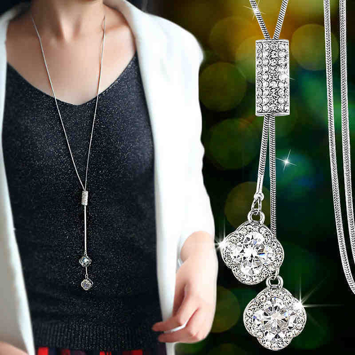 Dây chuyền nữ phong cách Hàn Quốc ống tròn kiểu dài siêu đẹp, hợp thời trang, mang phong cách, dễ phối đồ