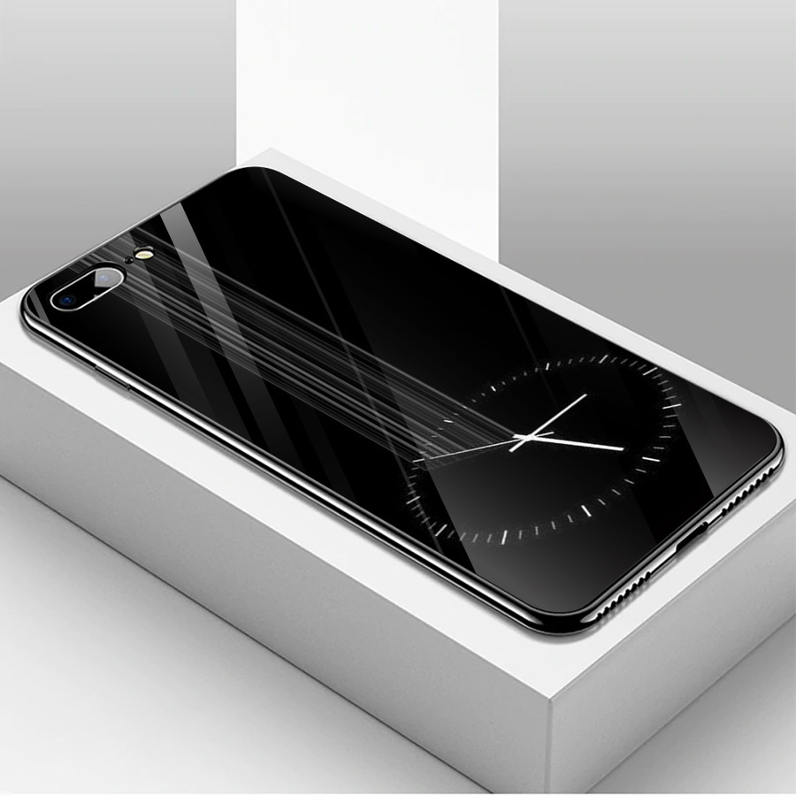 Ốp điện thoại kính cường lực cho máy iPhone 7 Plus / 8 Plus - dòng thời gian MS CAFE016
