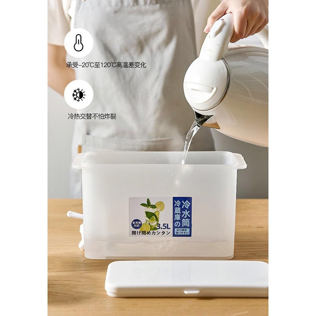 Bình Đựng Nước Nóng Lạnh Có Vòi 3.5L, Bình Nước Có Vòi Để Tủ Lạnh