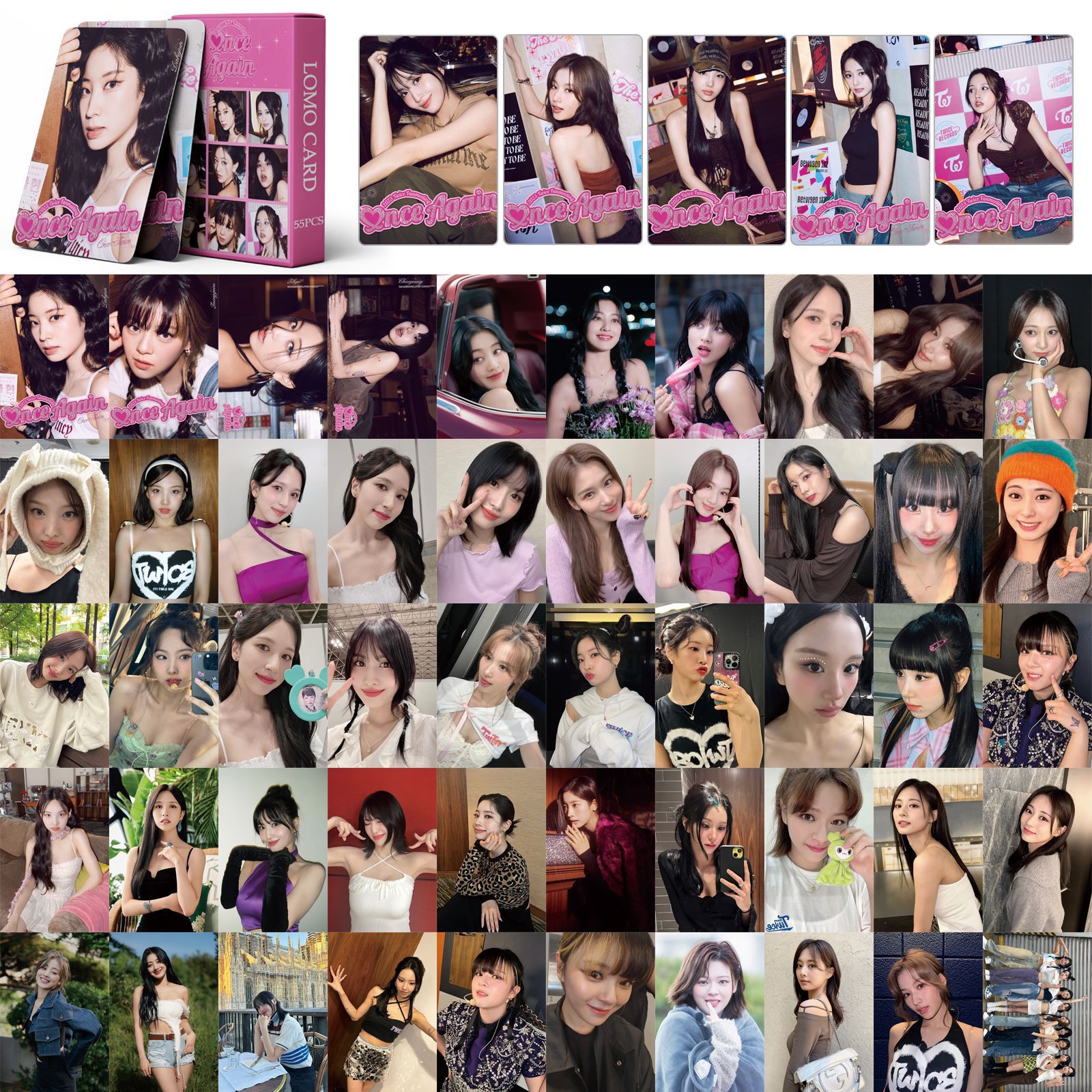 Set 55 lomo card Twice-Once Again-2023 Twicw Fan Meeting