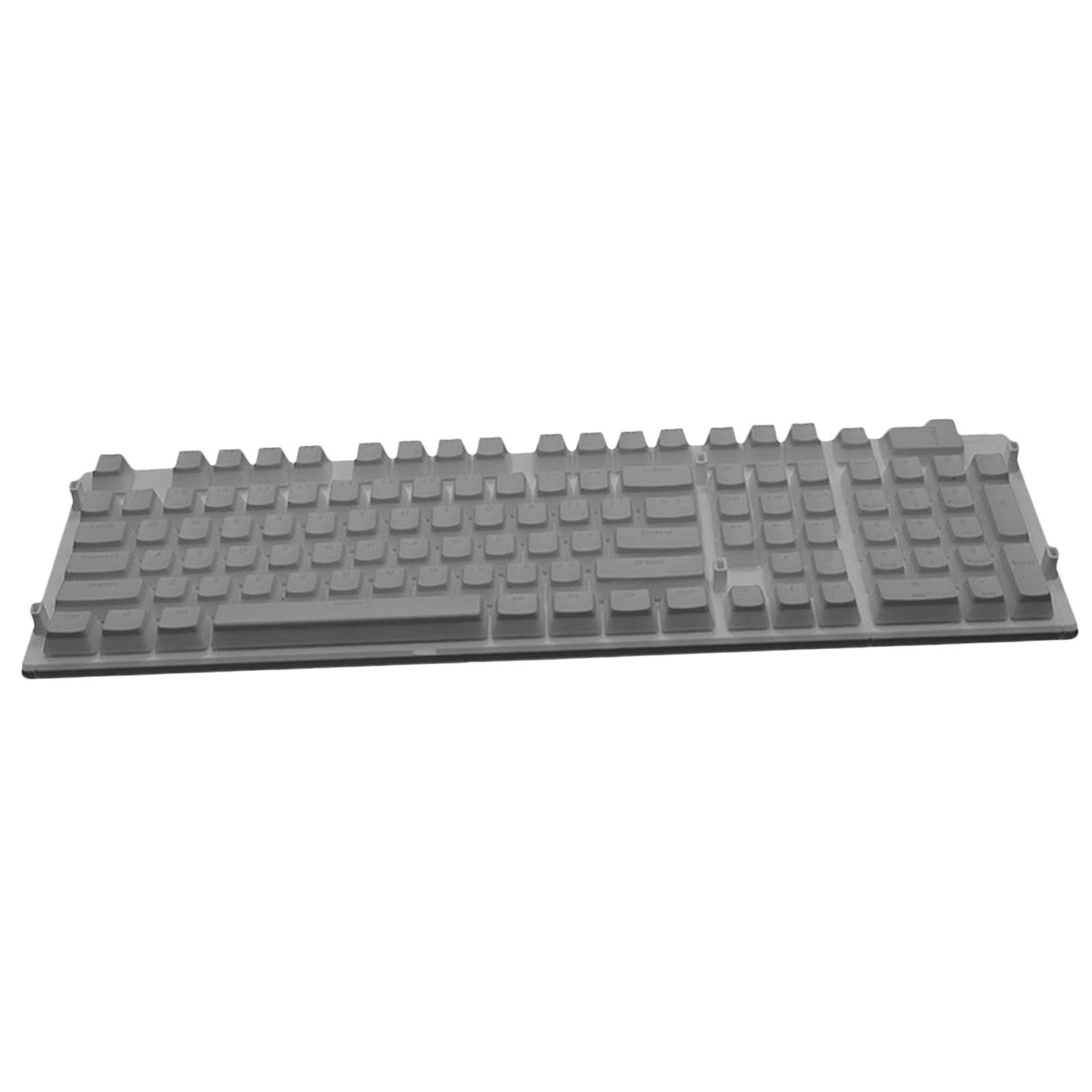 108 Keys Double Pudding Keycaps for Cherry Mechanical Keyboard Gray