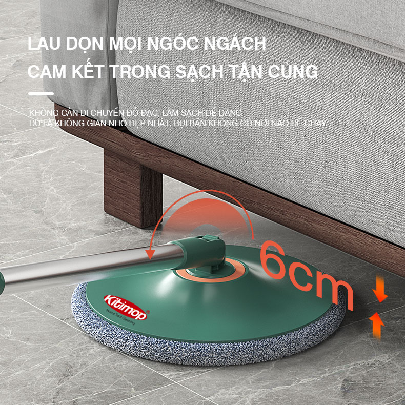 Miếng lau sơ cua Bộ lau nhà Kitimop K22 Plus ( đường kính 25cm)