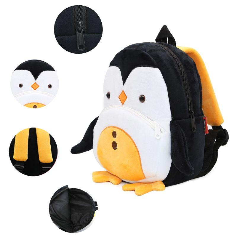 Dễ Thương Chim Cánh Cụt Cho Bé Ba Lô Mềm Sang Trọng Trẻ Em Schoolbag Ăn Đồ Chơi Túi 4XFF