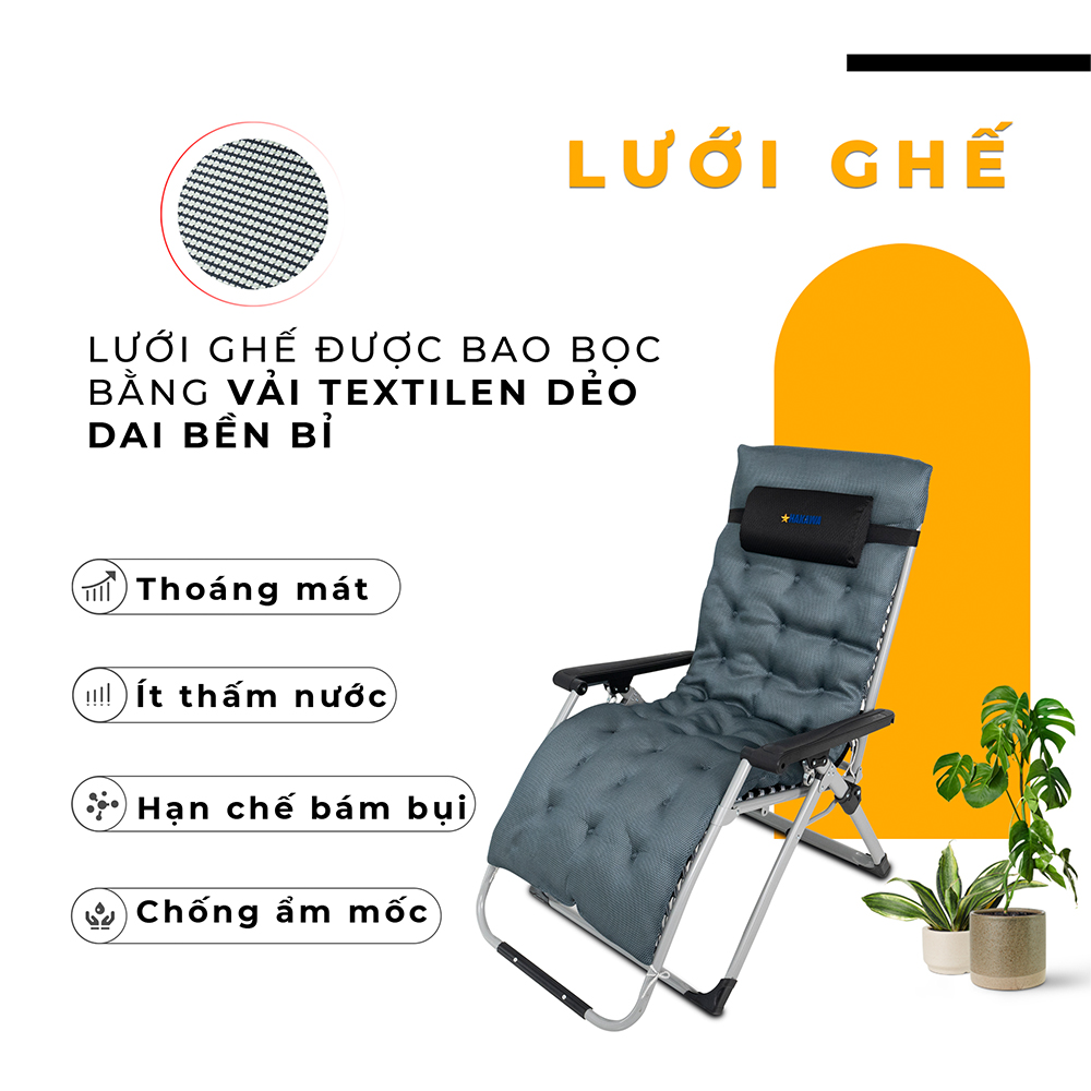 GHẾ BỐ XẾP THƯ GIÃN CAO CẤP HAKAWA HK-G21P NEW - HÀNG CHÍNH HÃNG