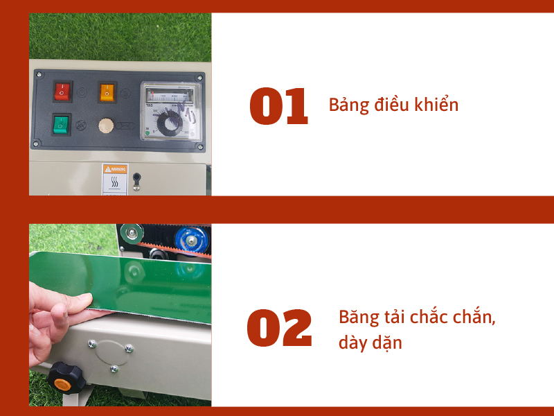 Máy hàn miệng túi liên tục Yamafuji FRD-1000 Hàng chính hãng