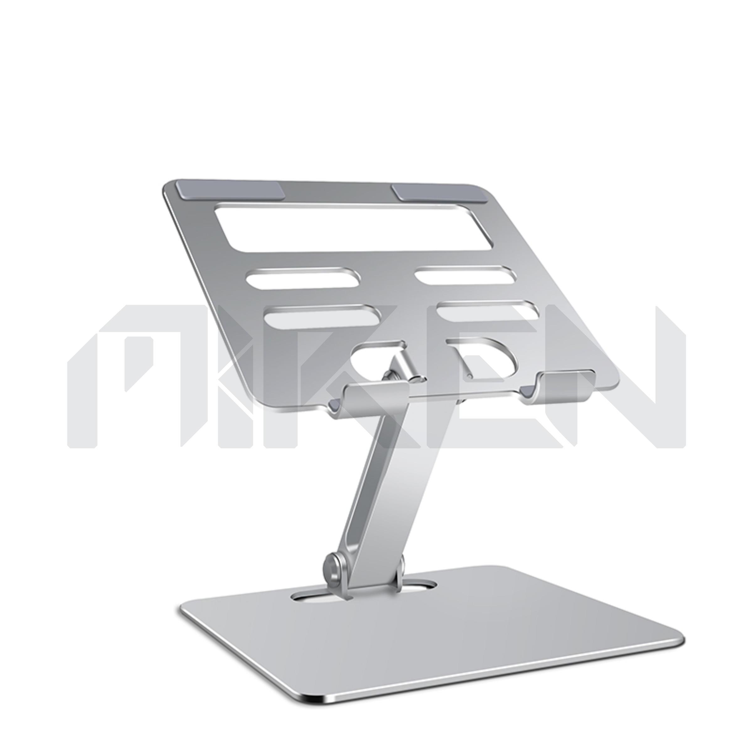 Giá Đỡ dành cho Ipad - Máy Tính Bảng - Điện Thoại (All Size) Hợp Kim Nhôm Nguyên Khối - 2 Trục Điều Chỉnh Góc Độ Tùy Thích - Khe Rãnh Mặt Tựa Giúp Gia Tăng Tản Nhiệt - Miren Hàng Chính Hãng