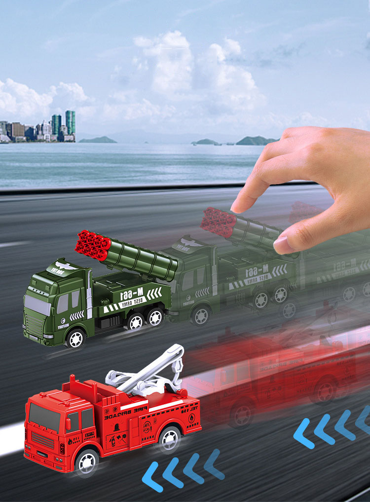 Đồ Chơi Mô Hình Ô Tô, Bộ 6 Xe Đồ Chơi Dây Cót