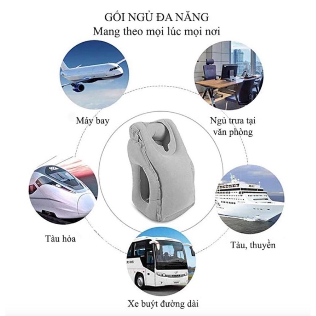 GỐI BƠM HƠI ĐA NĂNG - Đồ dùng không thể thiếu cho một giấc ngủ ngon - AsiaMart